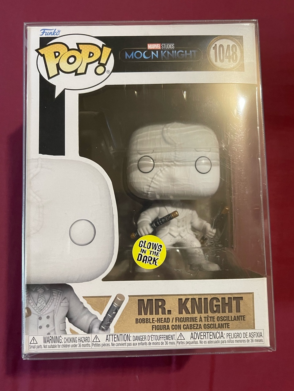 Funko Pop! Moon Knight Mr. Knight Glow-in-the-Dark Figure